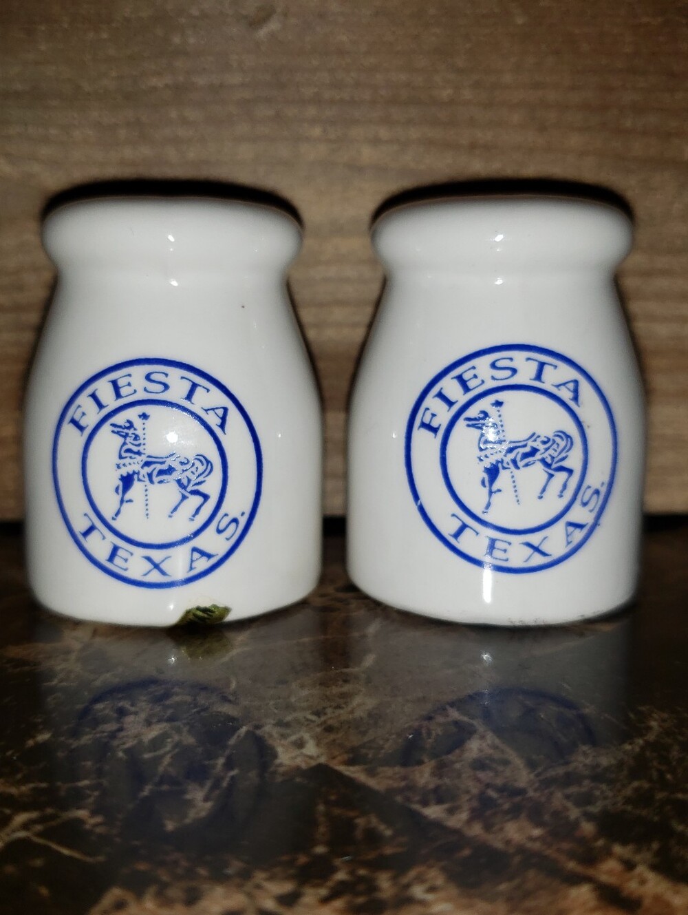 Vintage Fiesta Texas Mini Salt & Pepper Shakers